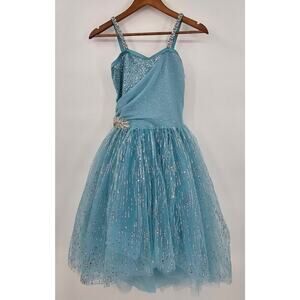 Weissman Dancewear Girl's Size XSC Blue Dance Costume/Fairy Dress Up/Photos